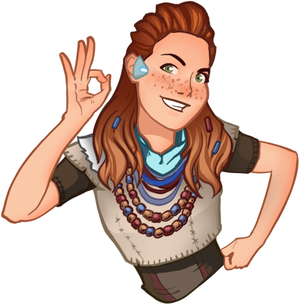 Horizon Stickers - Cartoon (618x618), Png Download