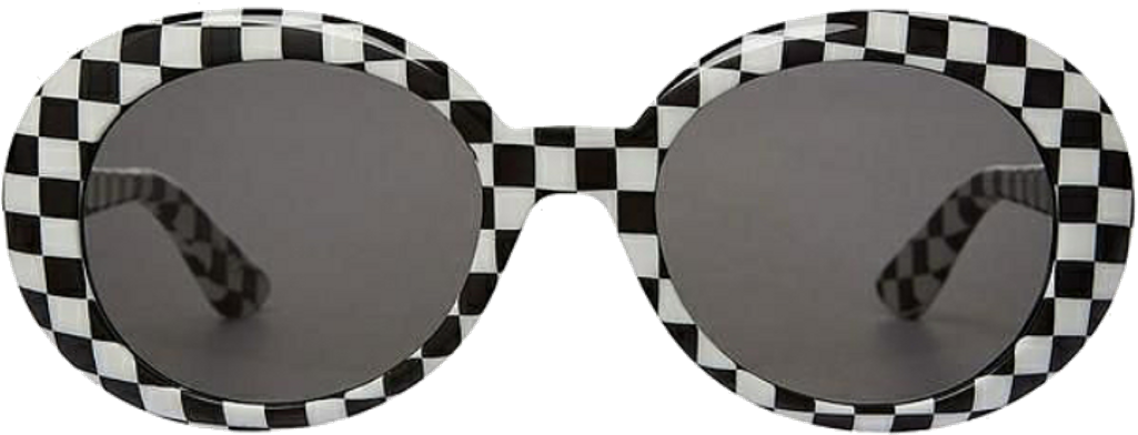 Cloutgoggles Sticker - Checkered Kurt Cobain Glasses (1024x742), Png Download