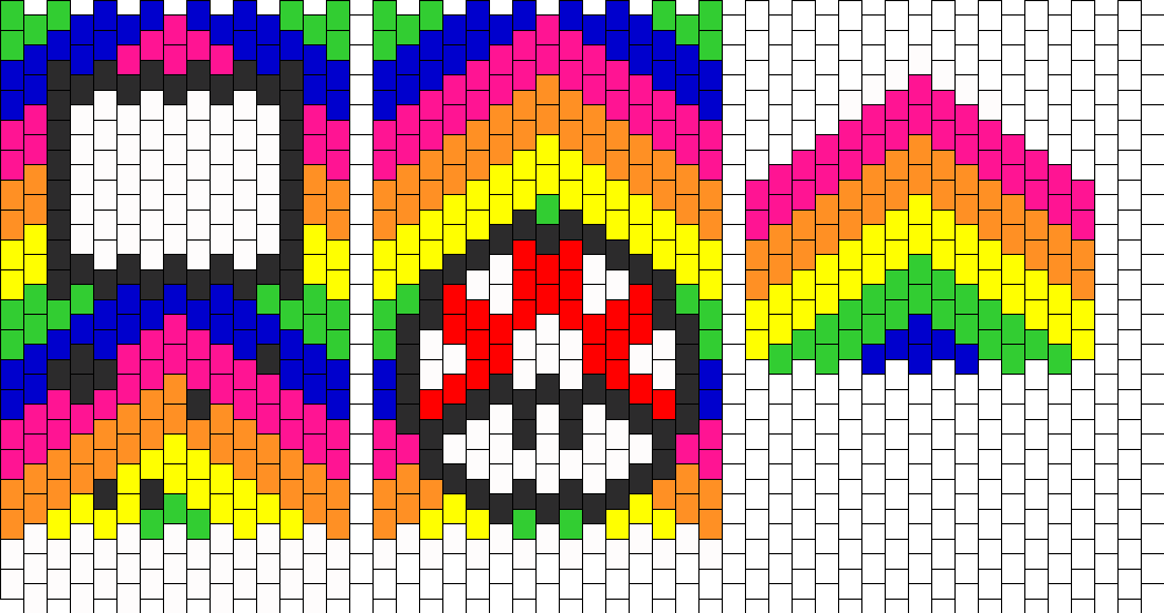 Mario 3d Gameboy - Kandi Cuffs (1050x553), Png Download