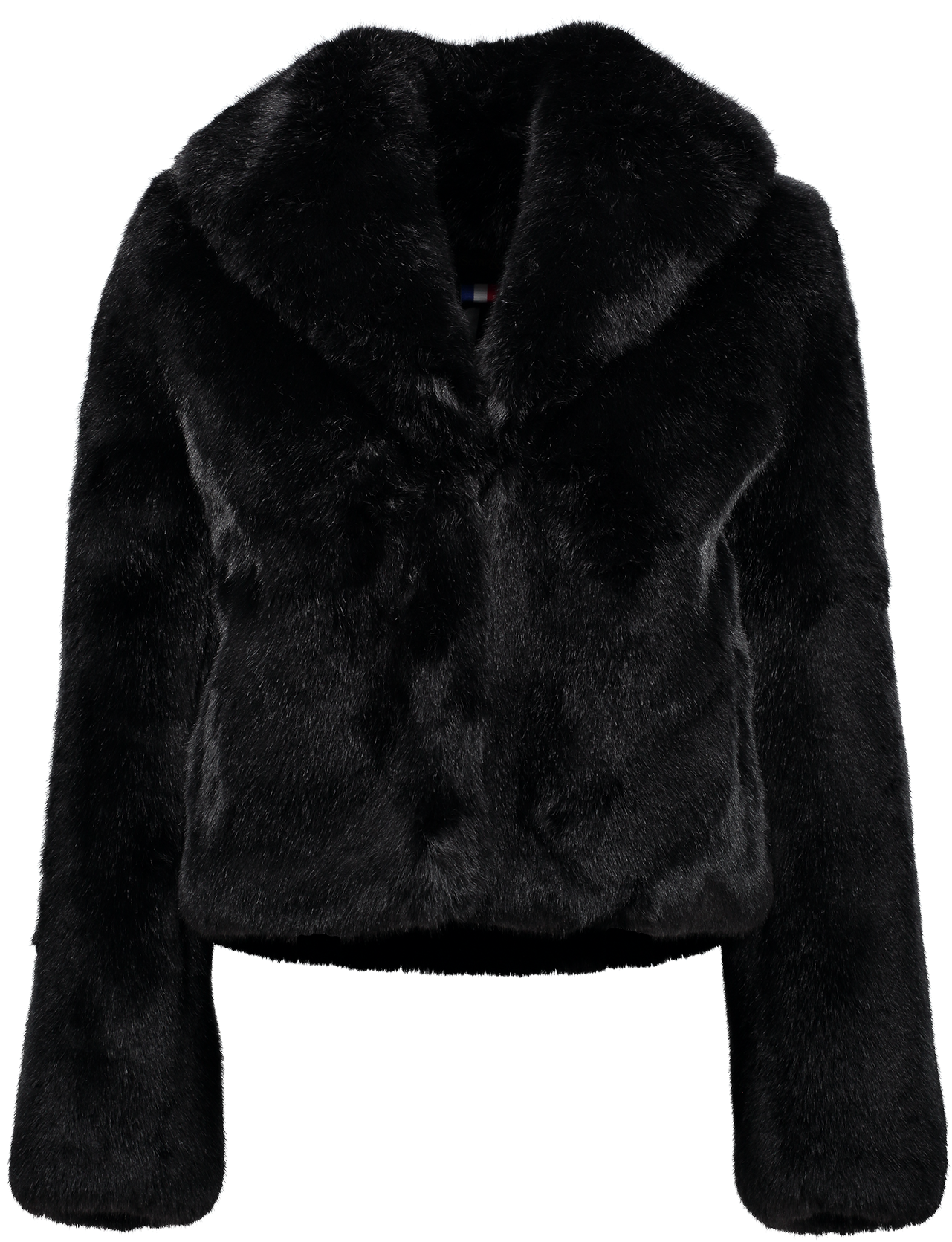 Erelle Faux Fur Coat Black - Fur Clothing (1280x1920), Png Download