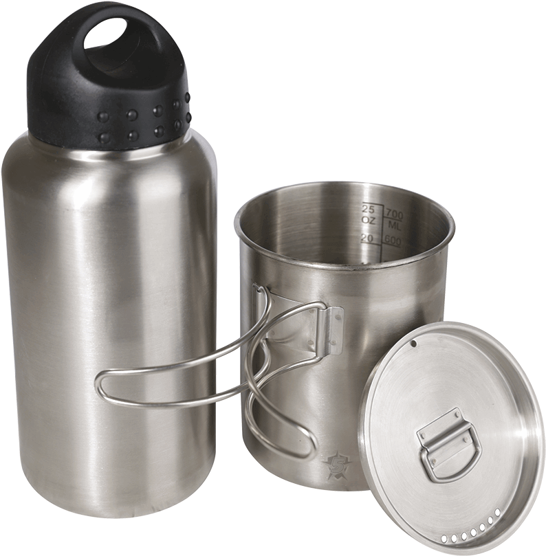 Loading Zoom - Stainless Steel Bottle Cooking Kit (900x1174), Png Download