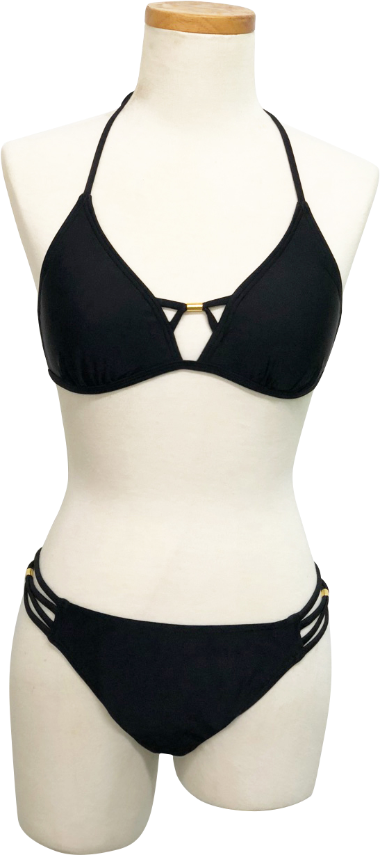 Women's Lace-up Bralette Bikini Suit - Lingerie Top (960x1280), Png Download