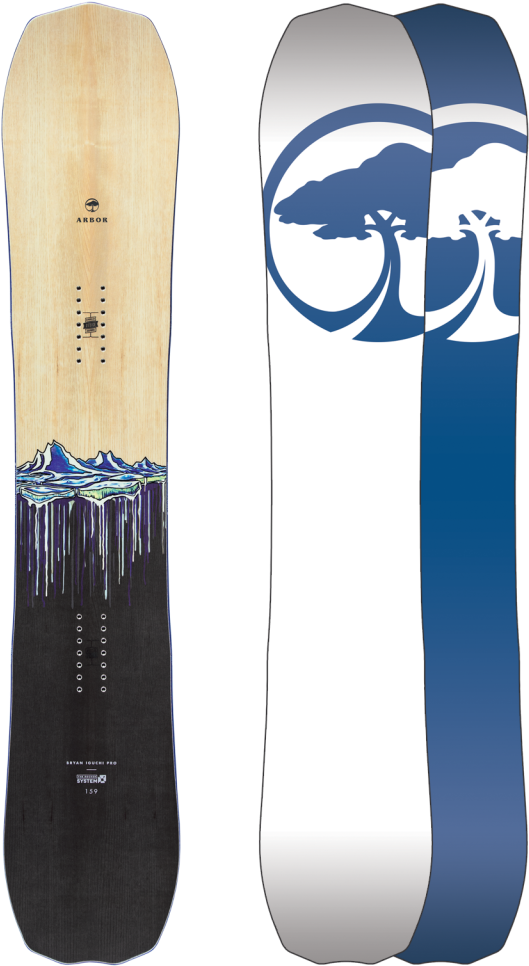 The Bryan Iguchi Pro Is A Mountain Twin, With A Slightly - Arbor Bryan Iguchi Pro Rocker (621x1024), Png Download