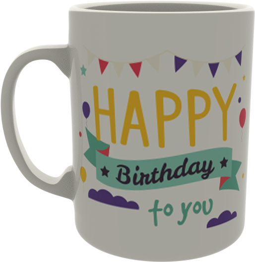 Happy Birthday To You - Mug (600x760), Png Download