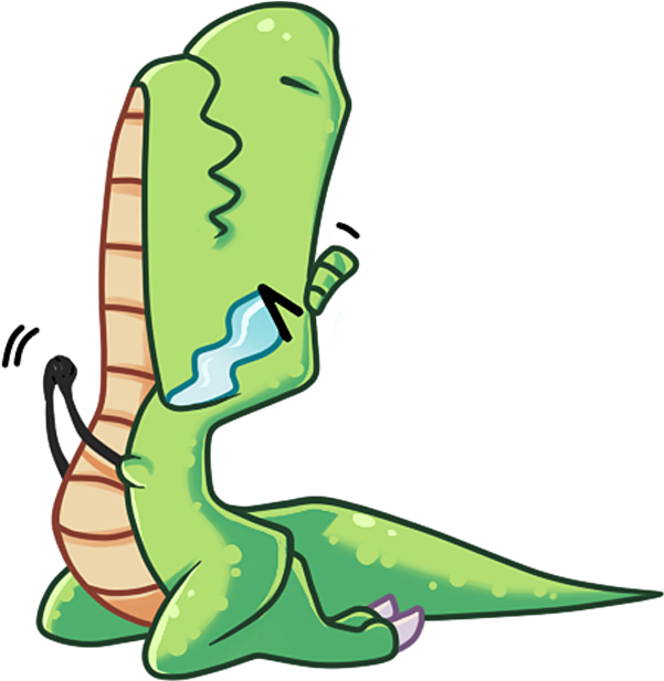 The Almost Good Dinosaur Messages Sticker-2 - Almost Good Dinosaur (618x618), Png Download