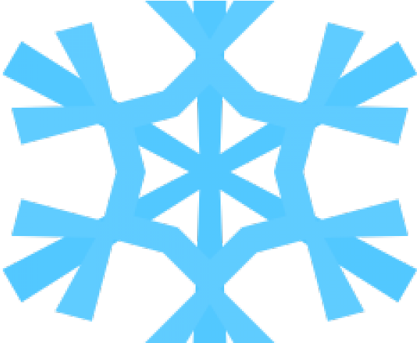 Blue Snowflake Cliparts - Black And White Snowflake Png (640x480), Png Download