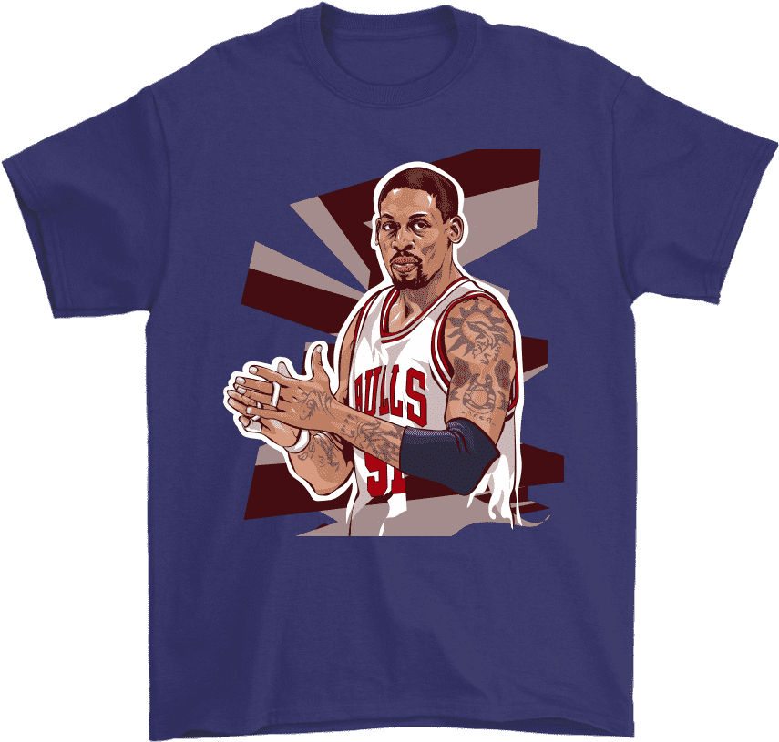 Gildan Mens T-shirt / Purple / S Dennis "the Worm" - Shirt (1024x1024), Png Download