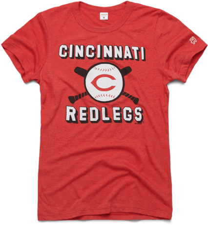 Women's Cincinnati Redlegs Vintage Tee Retro Mlb Baseballt-shirt - T-shirt (720x720), Png Download