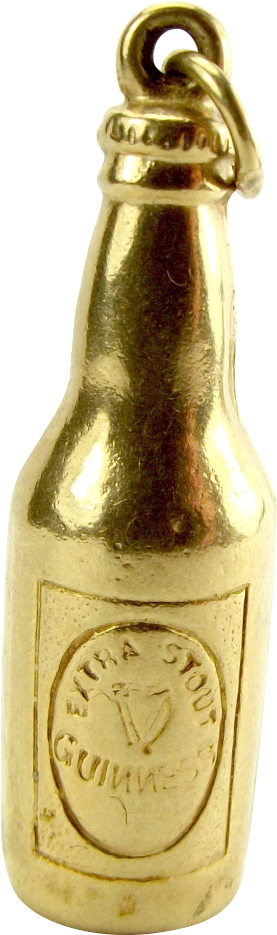 Vintage 9ct Gold Bottle Of Guinness Charm Hm - Glass Bottle (1828x1828), Png Download