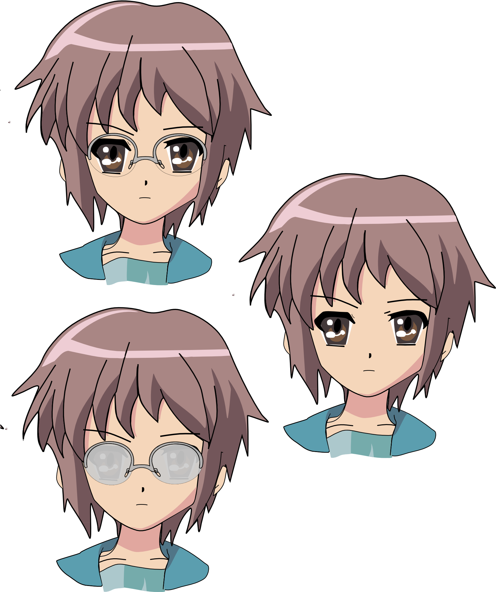 Yuki Nagato4 (1654x2339), Png Download