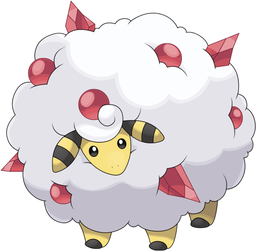 Jordan Roberts - Crystal Ampharos (901x887), Png Download