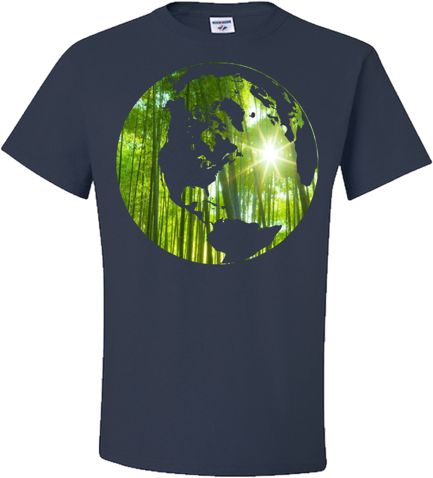 Green Earth - Shirt (1000x1000), Png Download