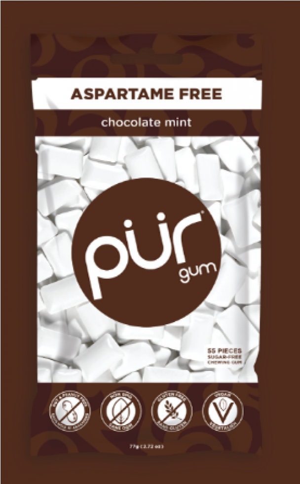 Chocolate Mint Gum - Pur Gum (980x980), Png Download