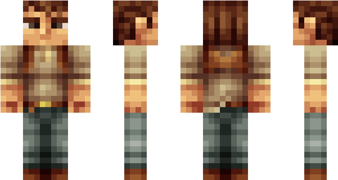 Orange Boy Skin Minecraft (750x442), Png Download