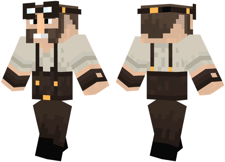 Steampunk Engineer - Engineer Minecraft Skin (804x576), Png Download