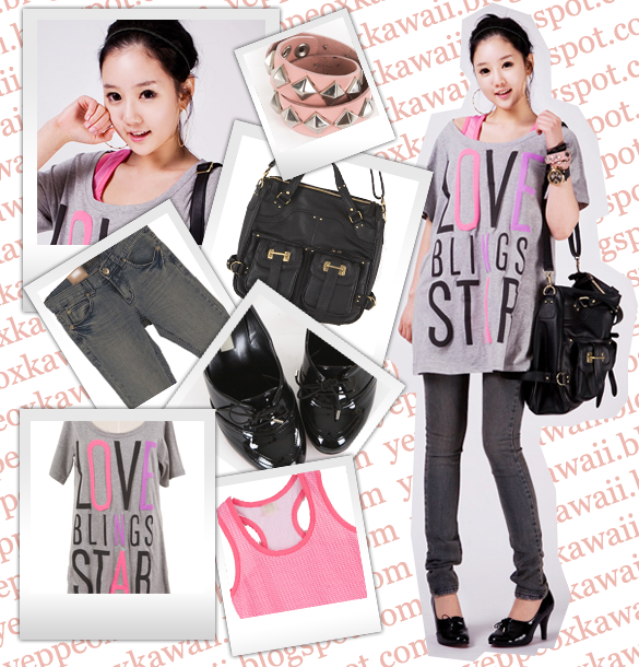 ~s'habiller En Ulzzang~ - Girl (585x610), Png Download