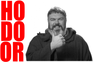 Hodor - Sitting (946x946), Png Download