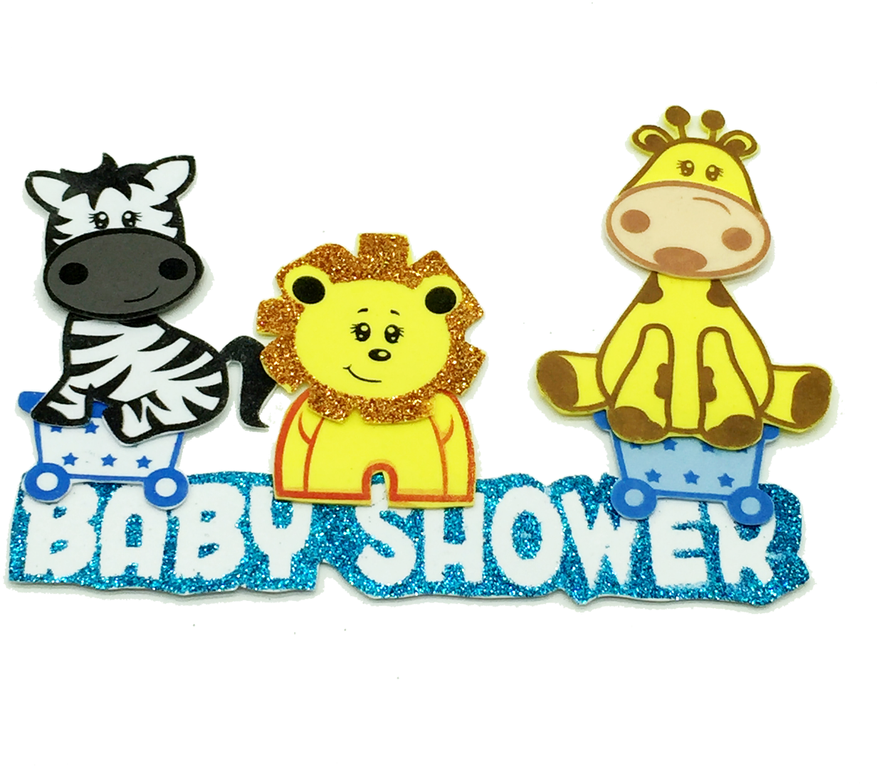 8" Zebra , Giraffe And Lion - Cartoon (1280x1104), Png Download