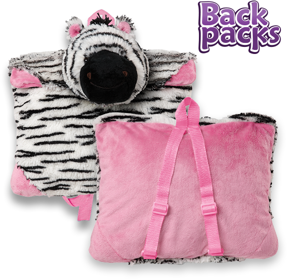Zebra Backpack - Plush (600x600), Png Download