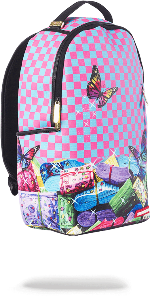 Sprayground Rainbow Stacks Backpack Sprayground Rainbow - Rainbow Stacks Sprayground (900x1148), Png Download