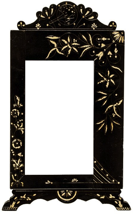 Aesthetic Movement Ebonized Frame With Sgraffito, Anglo-japanesque - Picture Frame (447x720), Png Download