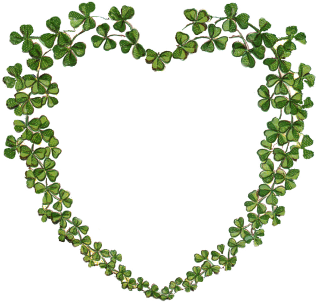 Look In The Nook Graphics And Images - Shamrock Heart (1024x980), Png Download