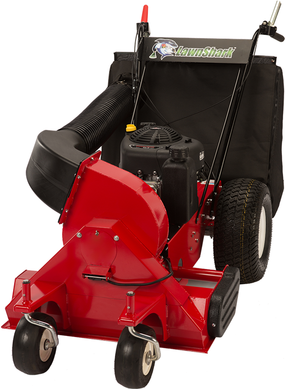 Got Leaves Got Litter Get A Lawnshark - Walk-behind Mower (600x808), Png Download