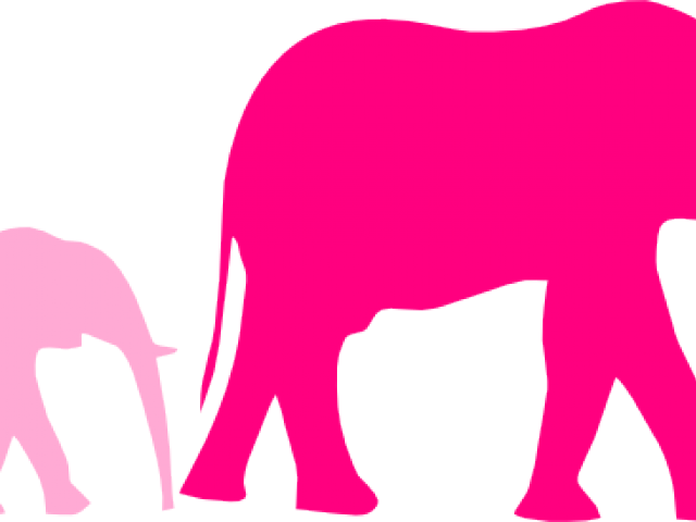 Zebra Clipart Mommy Baby - Elephant Clip Art (640x480), Png Download