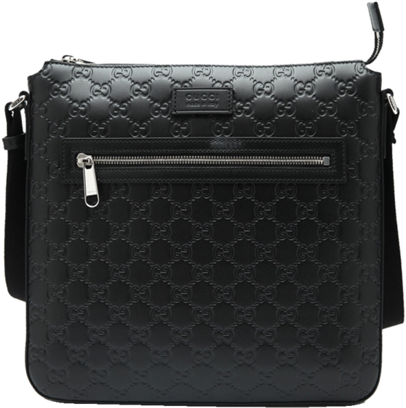 Gucci / Gucci Signature Black Classic Double Glogo - Handbag (600x600), Png Download