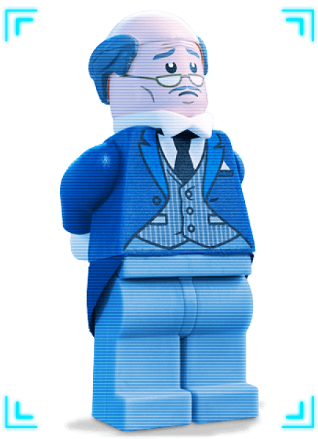 Best Alfred Lego From Batman Lego Movie Png - Dick Grayson Lego Batman Movie (480x640), Png Download