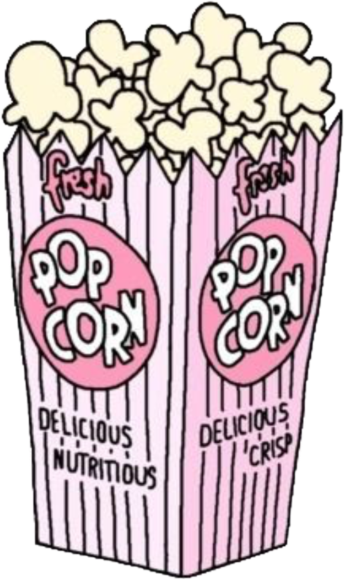 Tumblr Popcorn Png - Png Popcorn (497x836), Png Download