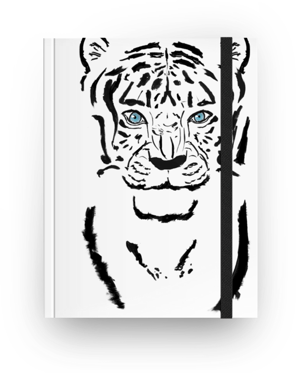 Caderno Eyes Of The Tiger Full De Roberta Borssatti - Siberian Tiger (800x800), Png Download