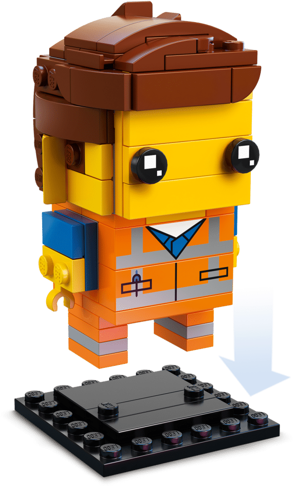 Neue Brickheadz Zu The Lego Movie 2 Angekundigt - Emmet Brickowski (1800x1012), Png Download