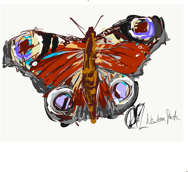 Save To Collection - American Painted Lady (1200x900), Png Download