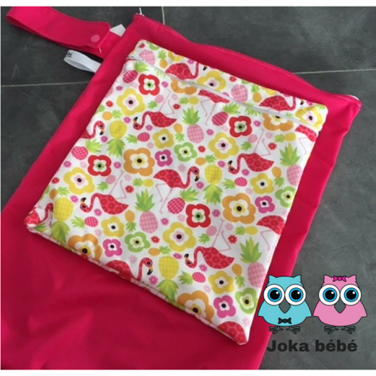 Pink Flamingo Double Wetbag - Patchwork (1300x731), Png Download