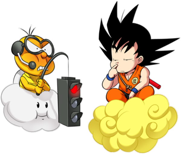 Songoku Dragon Ball Z And Lakitu Super Mario - Songoku Enfants (1000x1200), Png Download