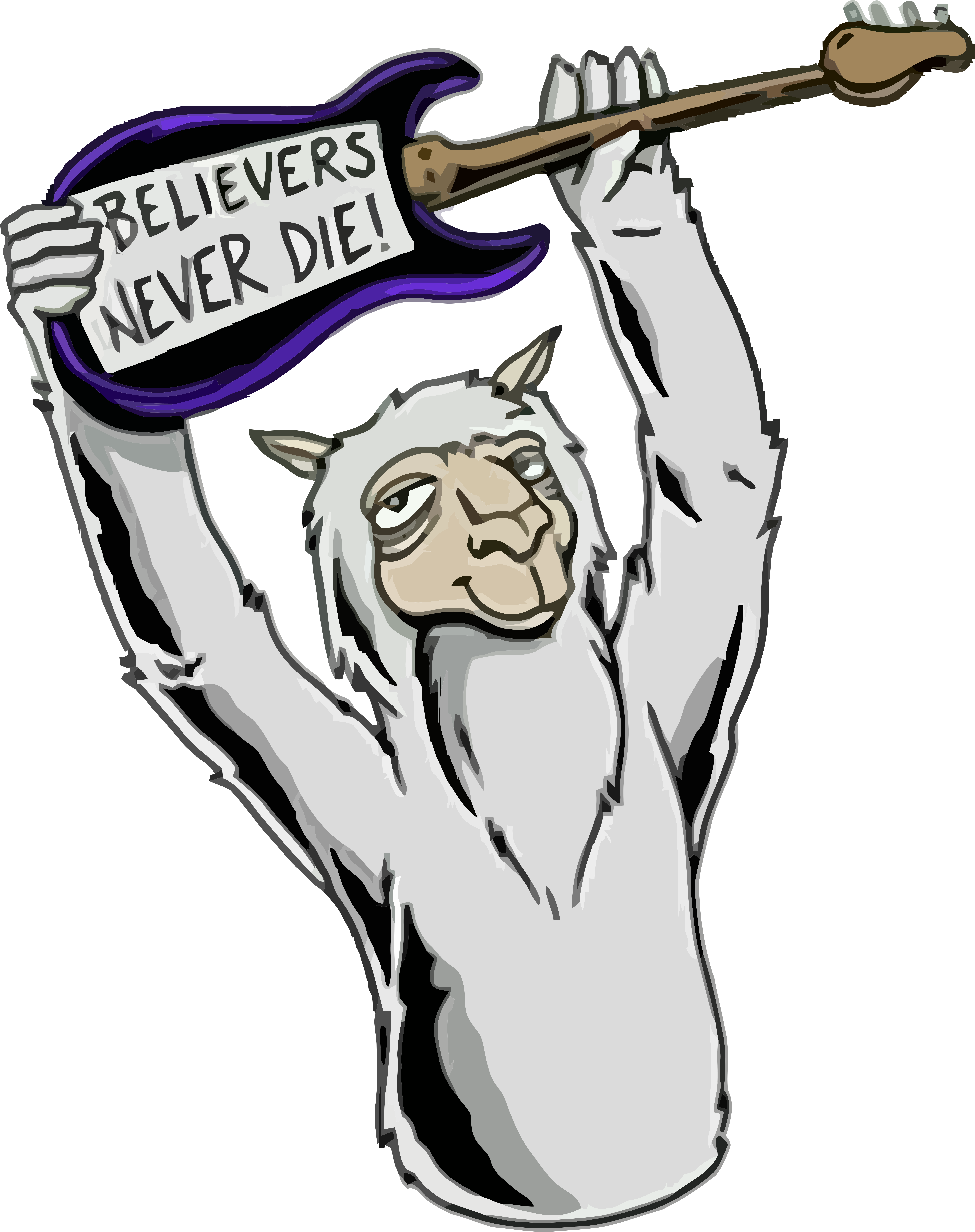 Believers Never Die - Cartoon (6000x8000), Png Download