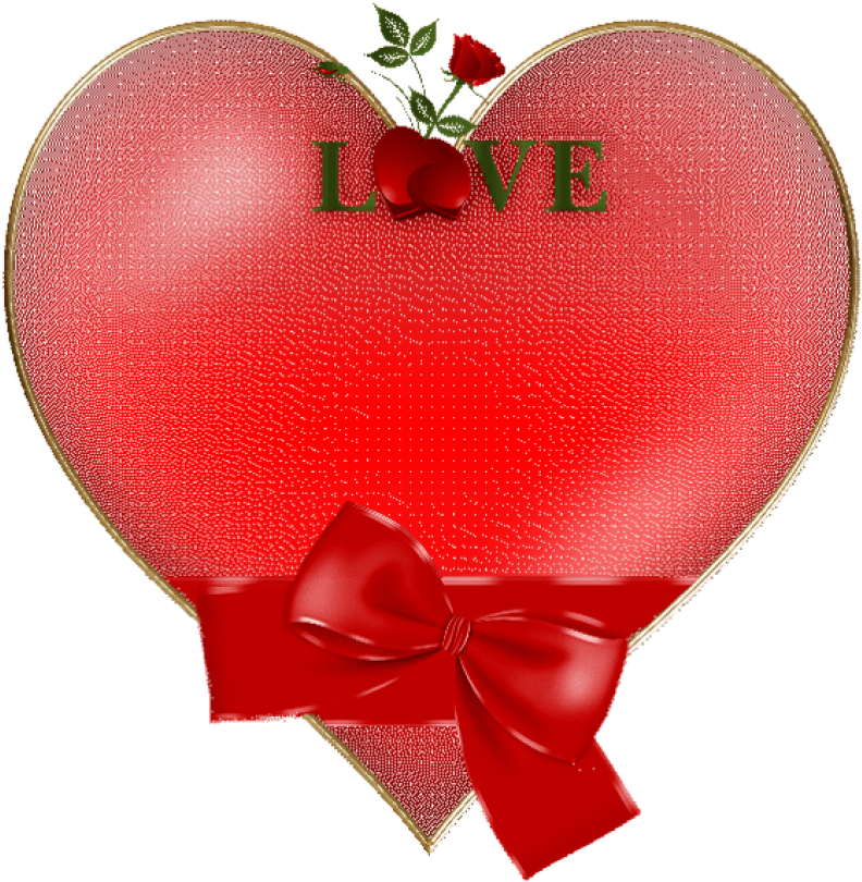 Free Png Red Hearts With Bow And Rose Png - Purpose To Girl For Love (850x841), Png Download