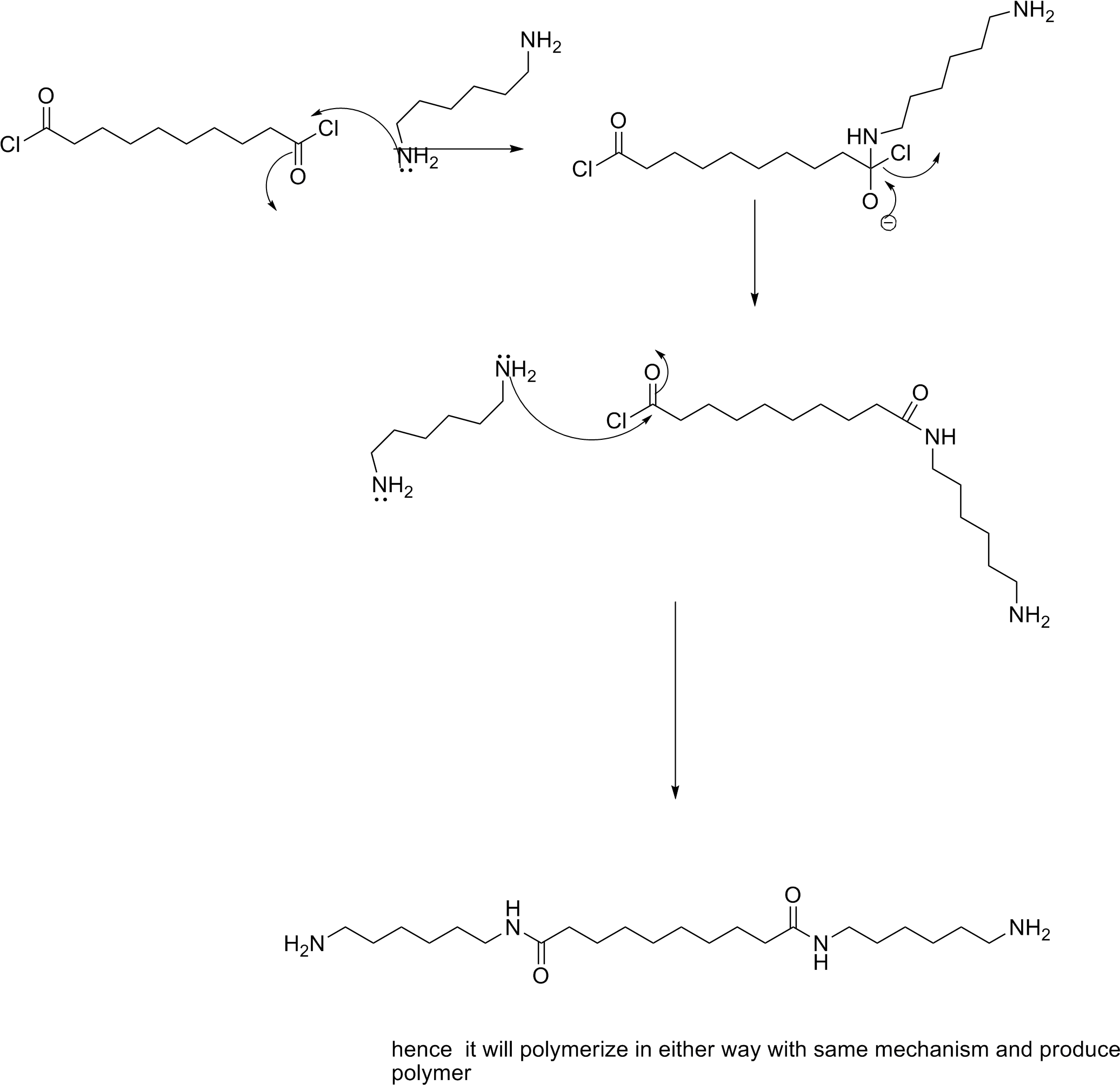 Use The Curved-arrow Notation To Draw The Mechanism - Diagram (2091x2023), Png Download