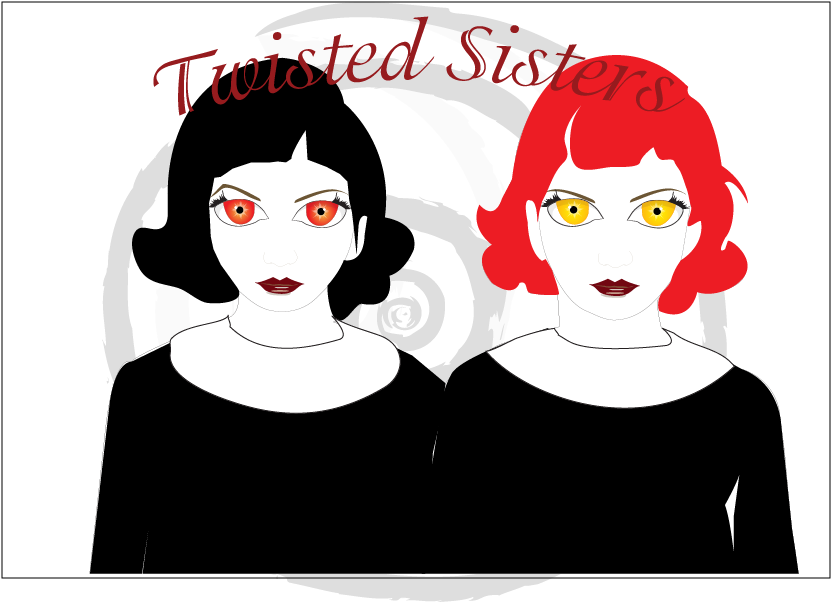Created For Twisted Sisters - Illustration (830x1201), Png Download