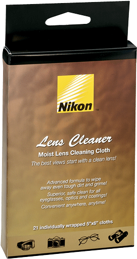 Lens Cleaner Wet Cloth - Nikon (700x595), Png Download