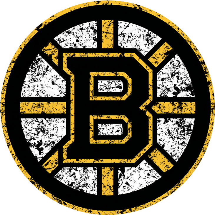 Boston Bruins 2007, Pres Primary Logo Distressed Iron - Boston Bruins Logo .eps (822x1086), Png Download