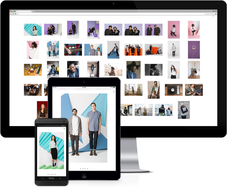 Web Template Gallery Lightroom Style (960x800), Png Download