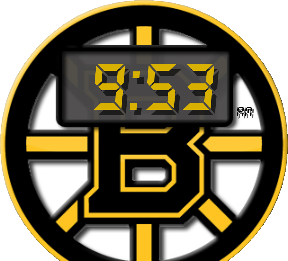 Bruins Digital Clock Preview (960x870), Png Download