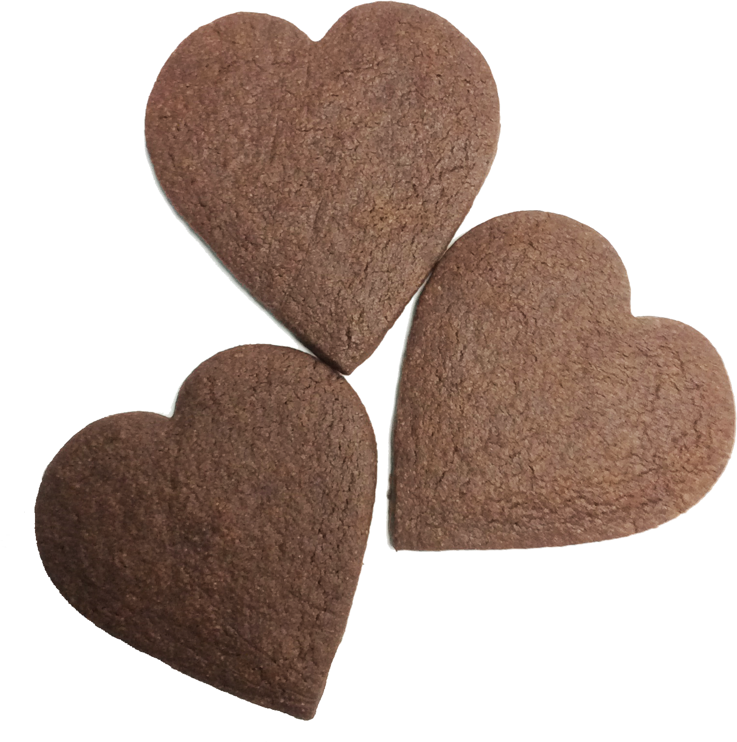 Chocolate Shortbread Hearts - Valentines Day Cookies Png (1588x1604), Png Download
