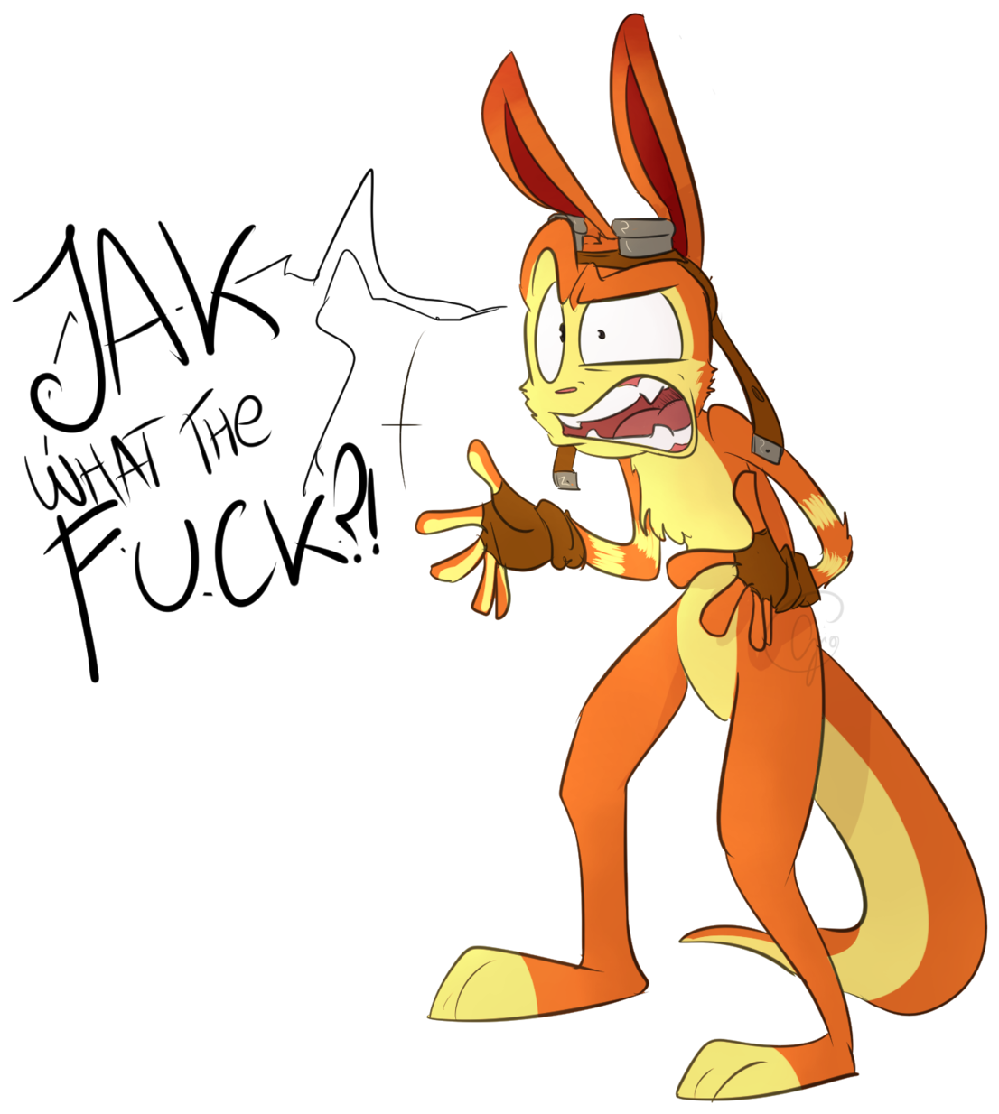 Let Daxter Say Fuck - Jack And Daxter Gay (1280x1280), Png Download