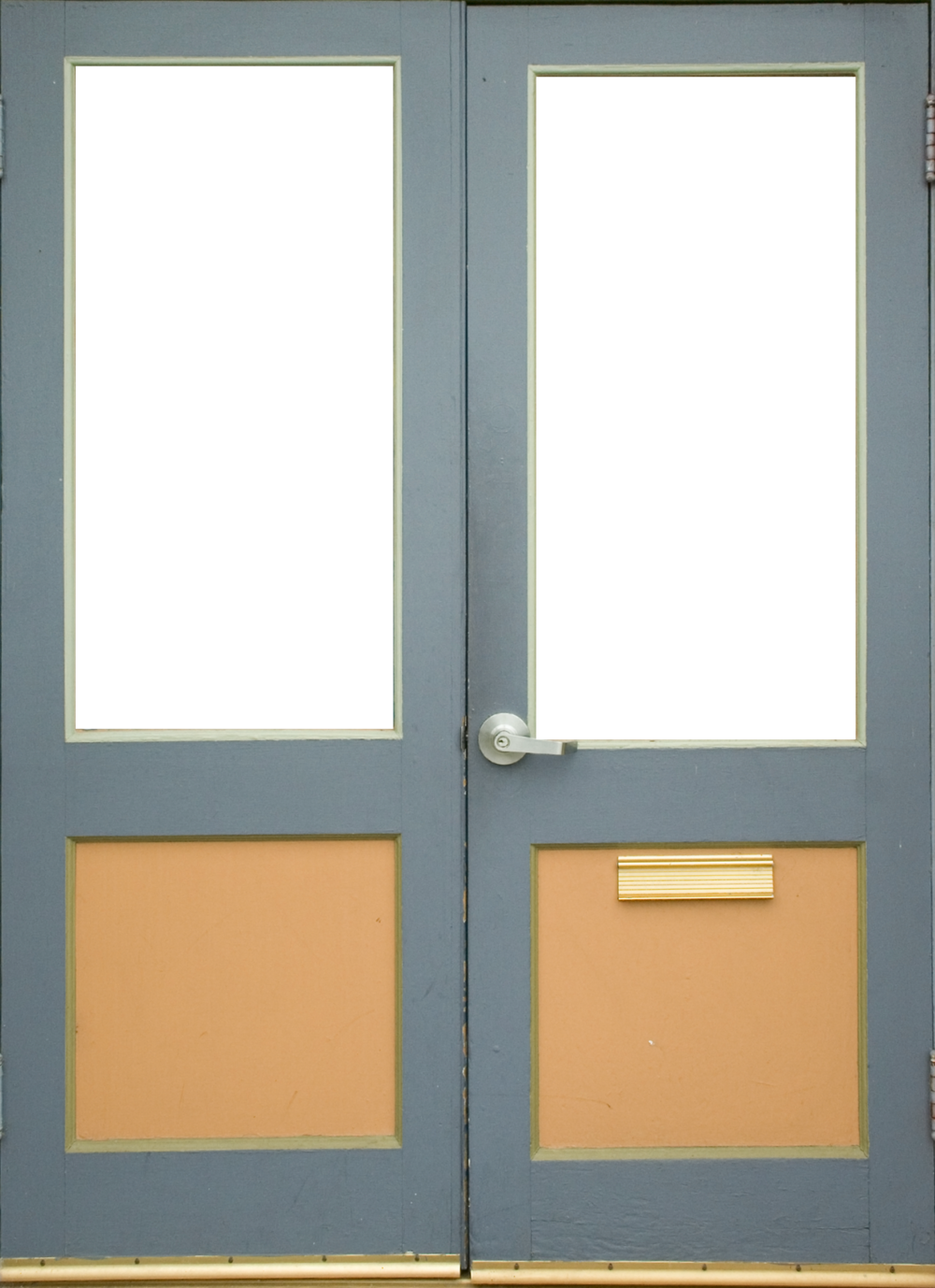 Blue Double Door - Home Door (1000x1378), Png Download