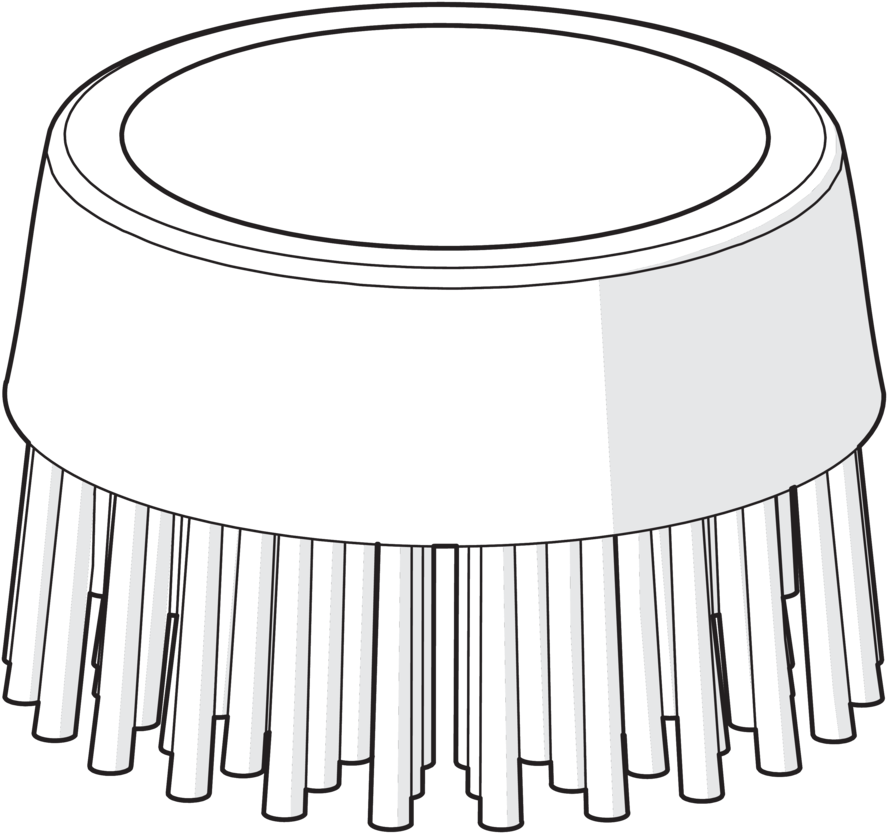 Brush Part For Spraying Brush, - Line Art (1150x1080), Png Download