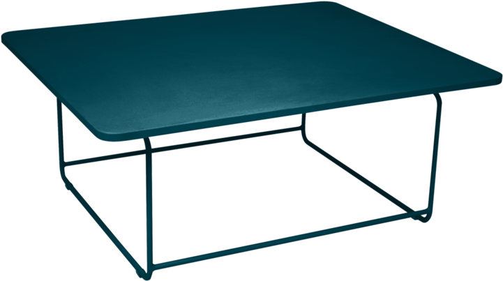 Table Basse Ellipse Bleu Acapulco - Rouille Fermob (760x760), Png Download