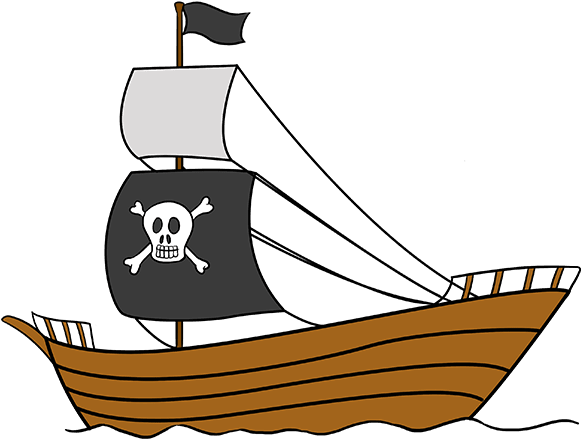 680 X 678 5 - Easy Draw Pirate Ship (680x678), Png Download
